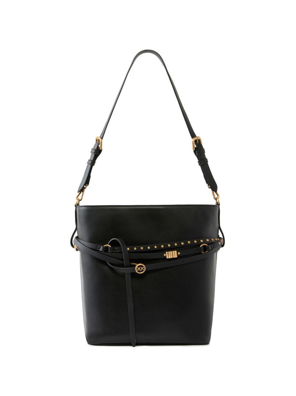 Zaino con borchie e tracolla regolabile 106339A0QO Z99Q PINKO 