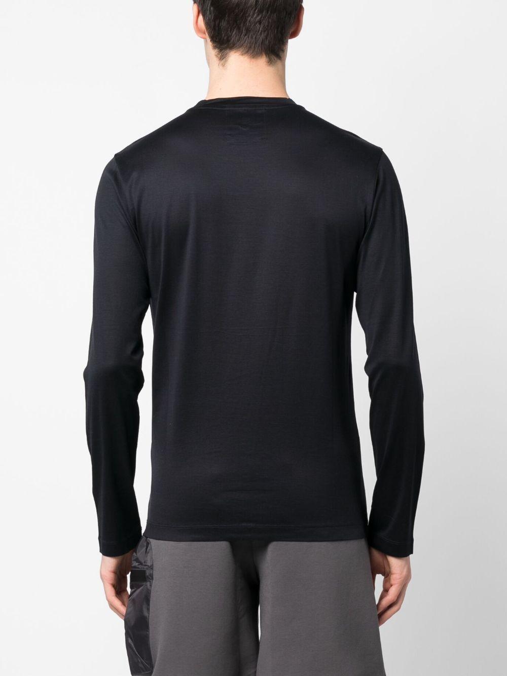 Maglione blu mezzanotte con logo allorlo 8N1TE91JUVZ 0920 EMPORIO ARMANI 