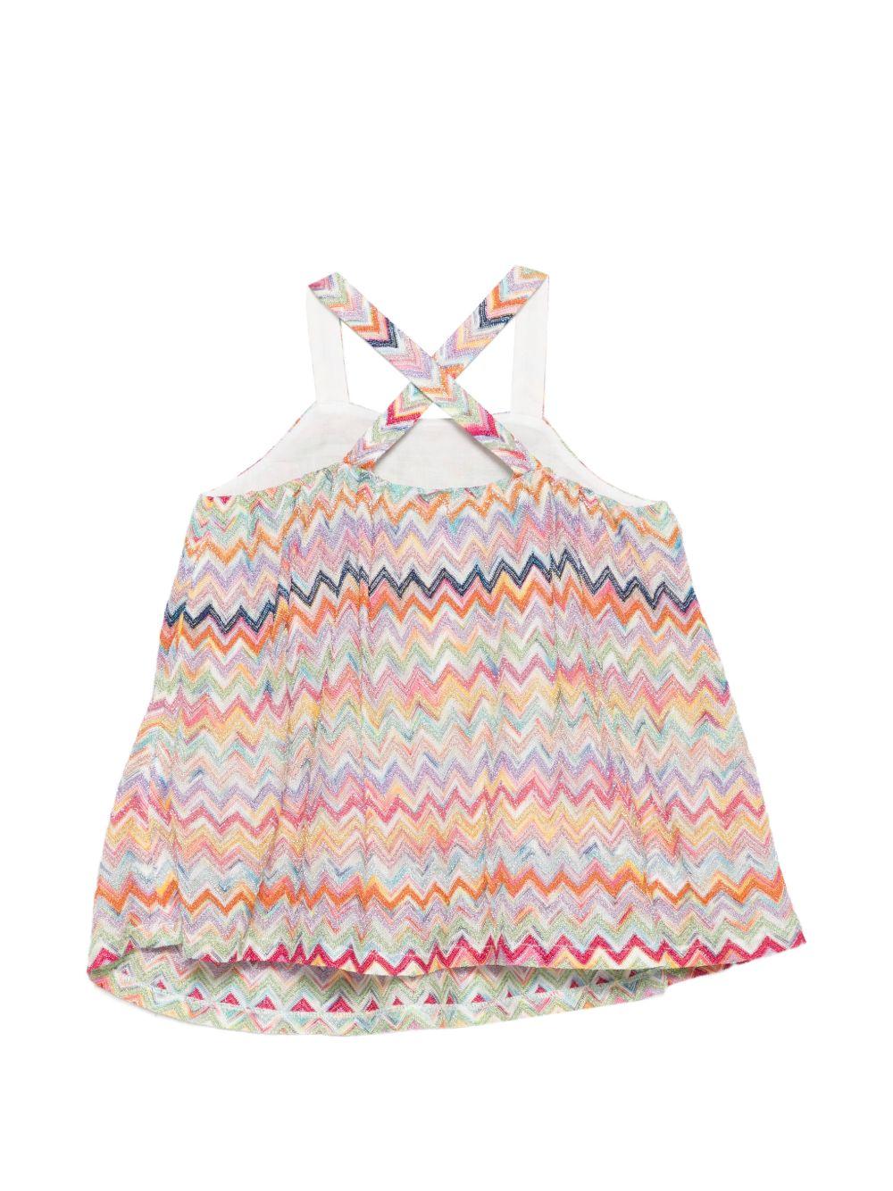 Top a bretelle con motivo multicolore MY5A02Q0107 999 MISSONI KIDS 