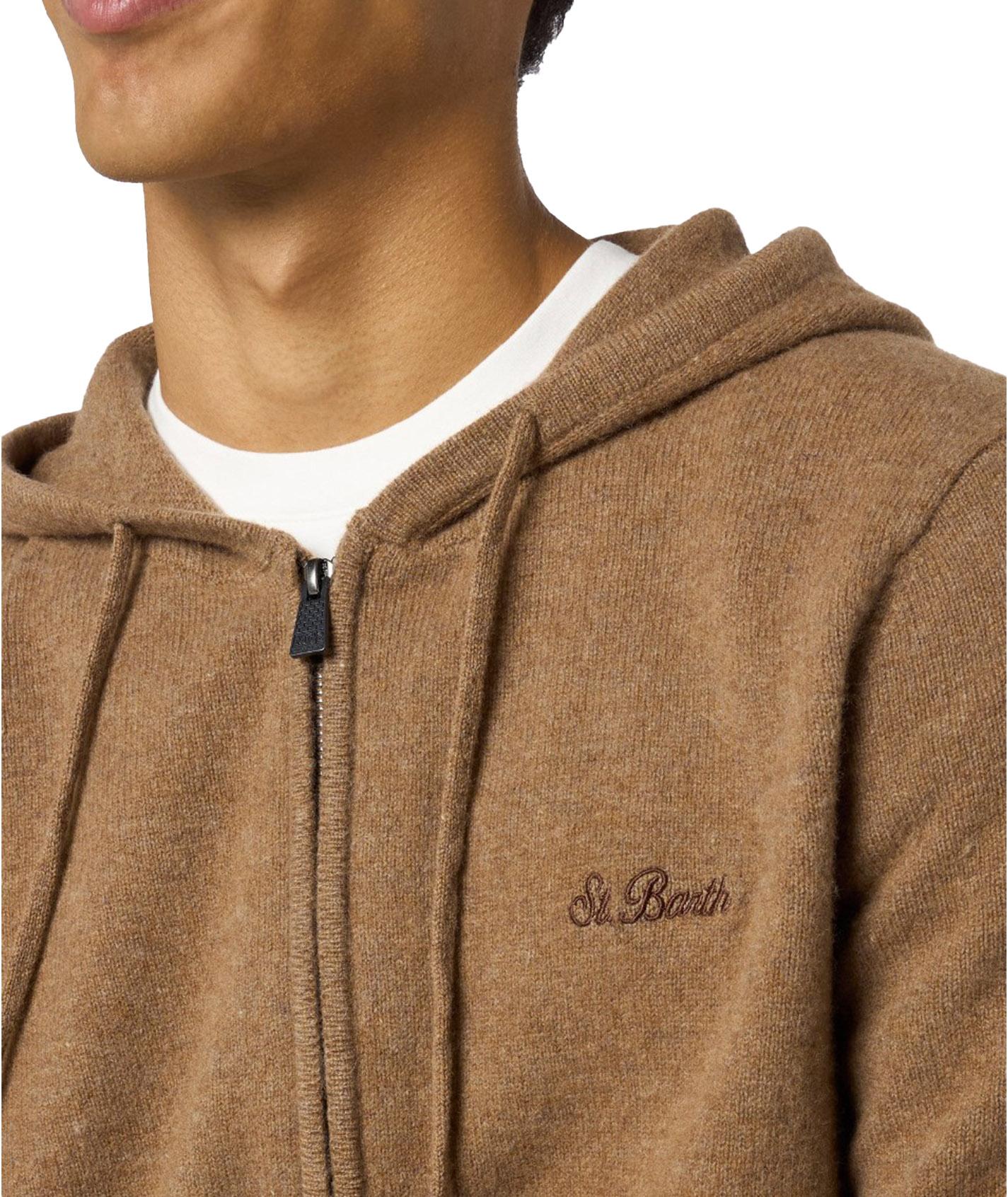 Cardigan notting cammello