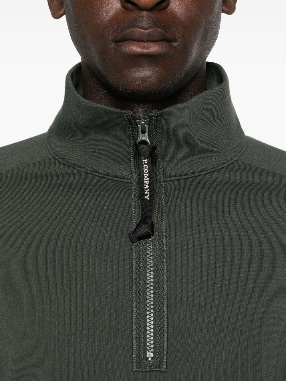 Felpa con Mezza Zip e Tasche 19CMSS153A005086W 978 CP COMPANY 