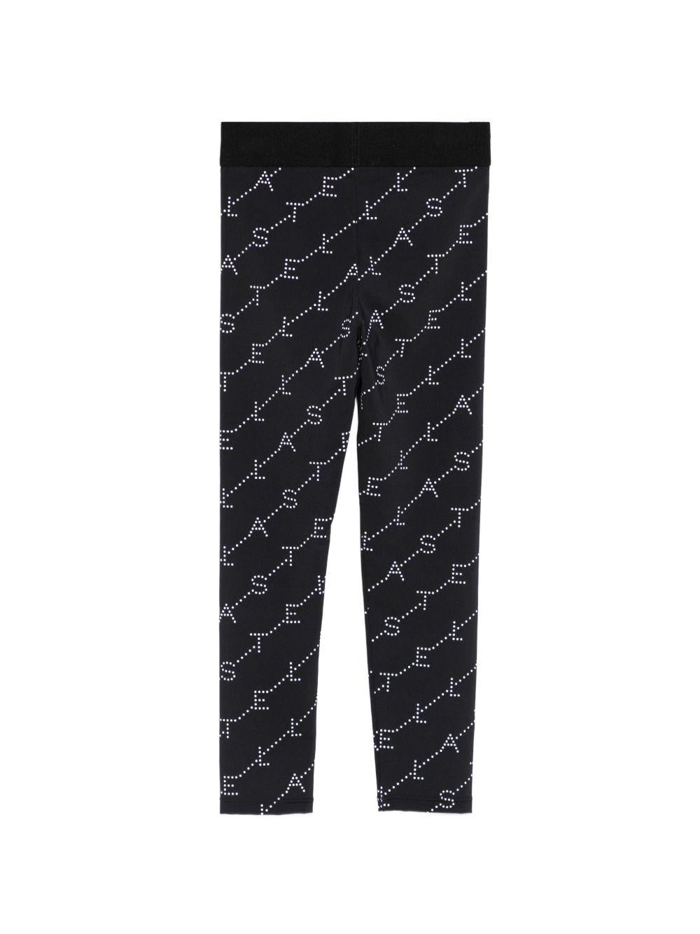 Leggings in poliammide con logo pattern TY6D30Z3479 930BC STELLA MCCARTNEY KIDS 
