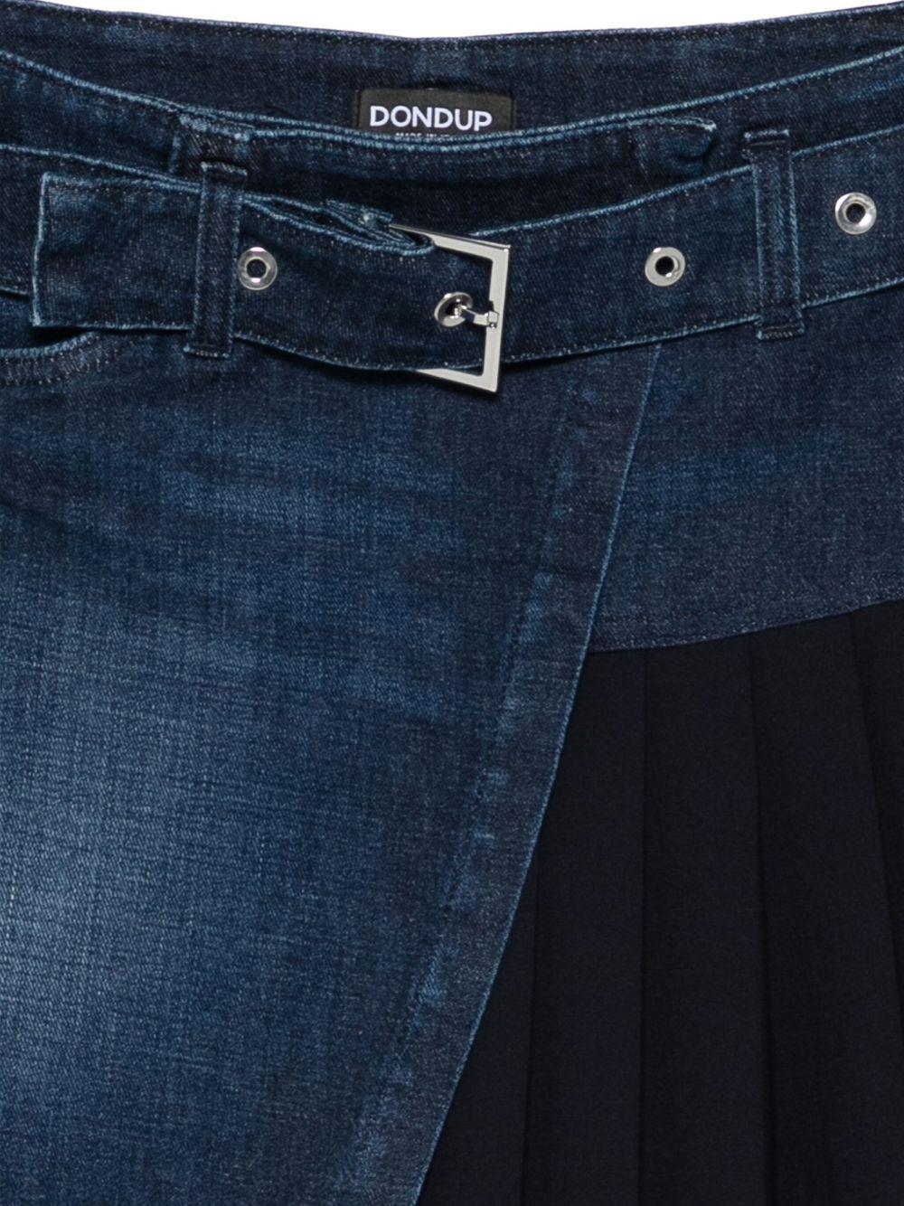 Gonna blu con cintura G594DS0345LQ1DDM 800 DONDUP 