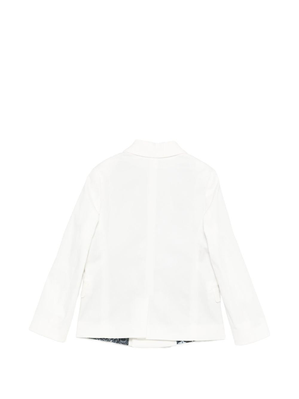 Blazer doppiopetto con bottoni dorati CBP26100GC WHITE ROBERTO CAVALLI  JUNIOR 