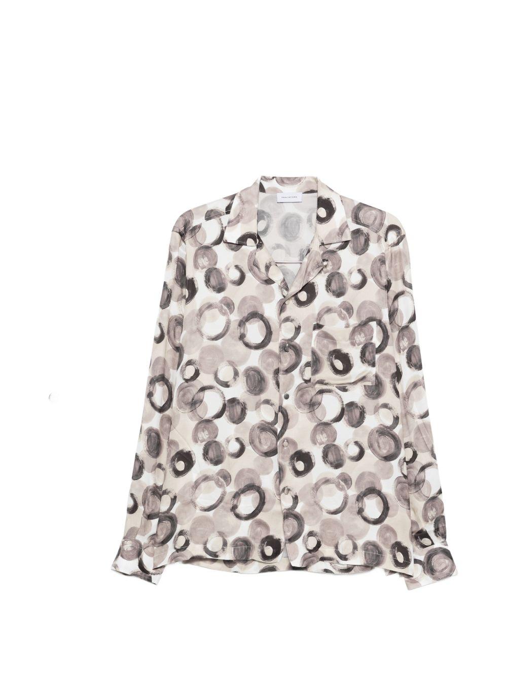 Camicia in viscosa a stampa cerchi ISLANDNS270009 T1296 TAGLIATORE 