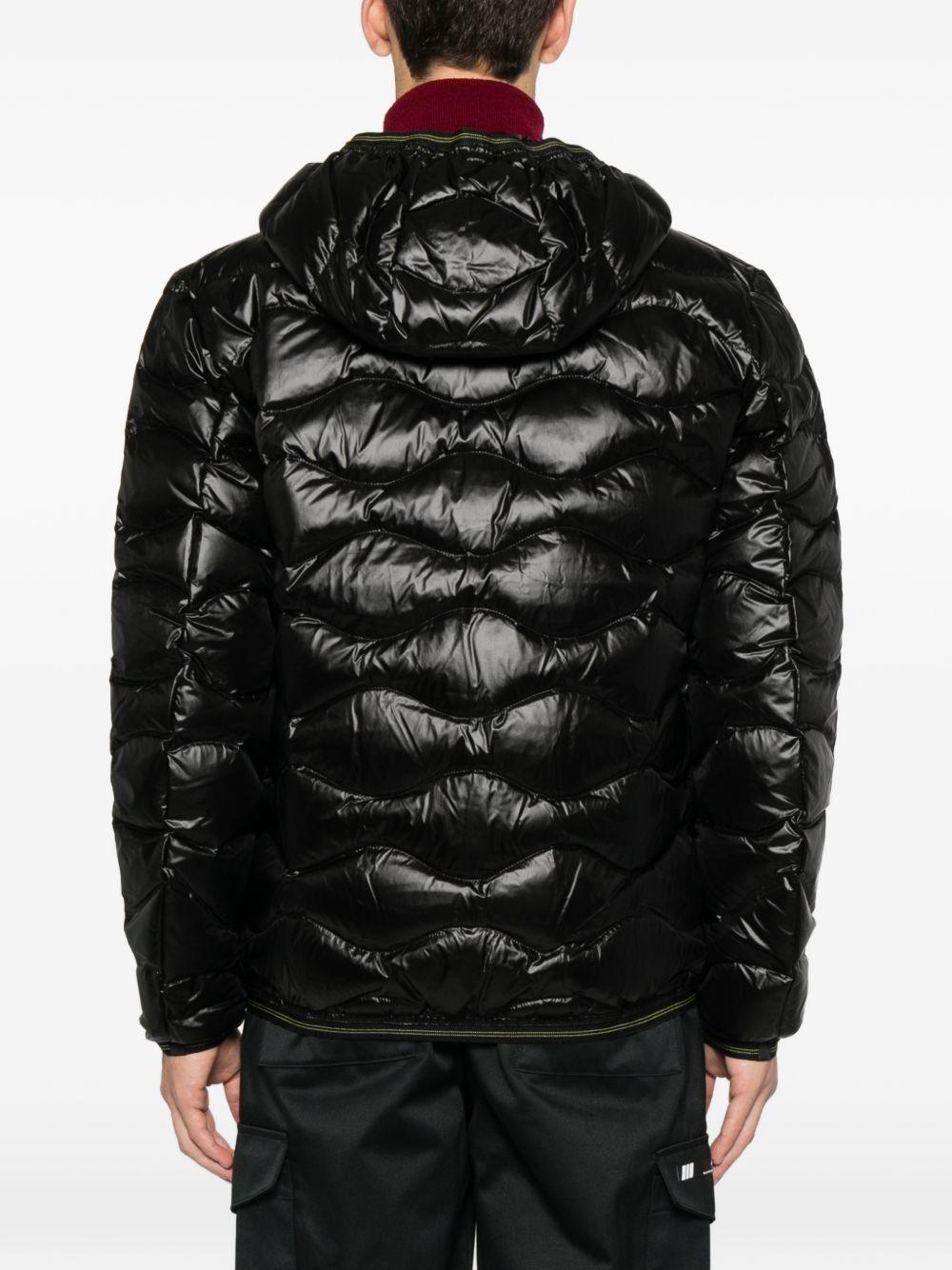 Giacca trapuntata nera con cappuccio 25WVLUC03074006355 999 BLAUER 