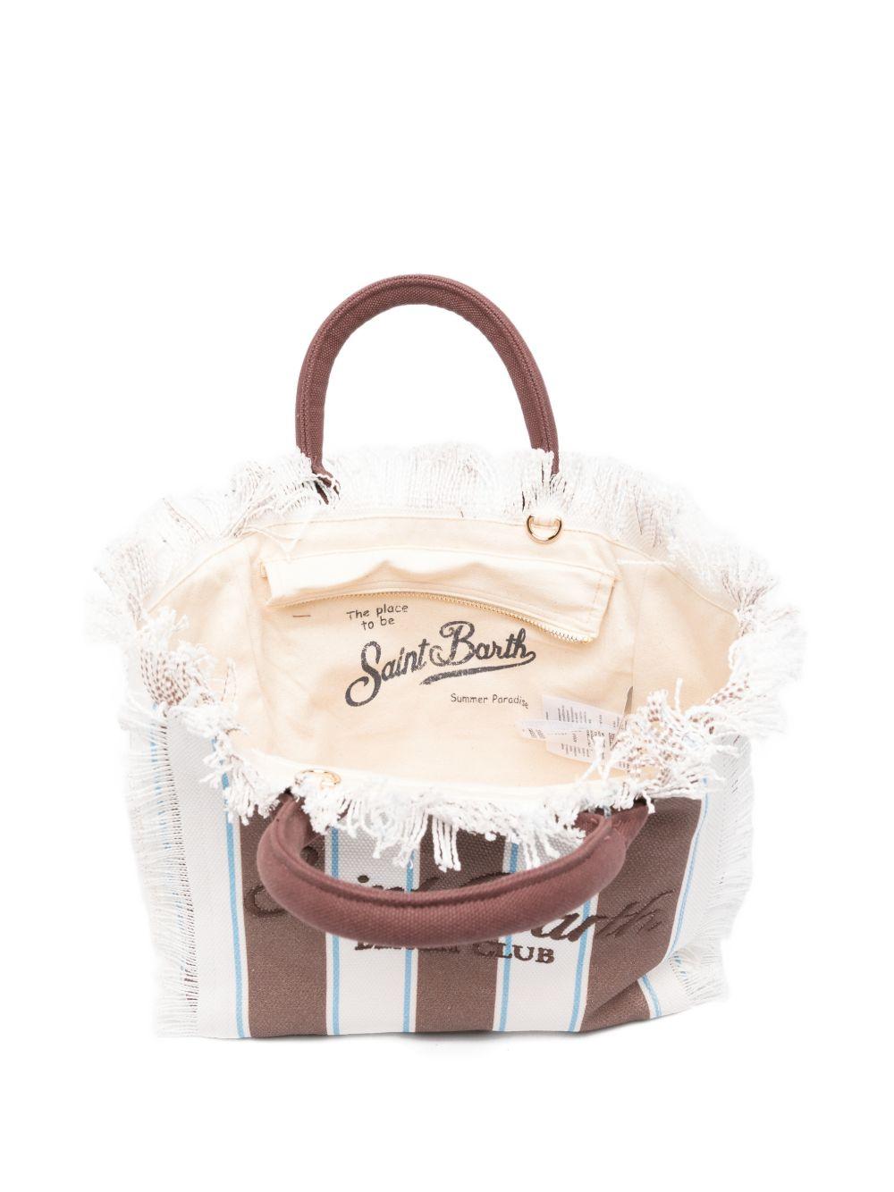 Borsa mare in cotone con frange COL0001 02597L MC2 SAINT BARTH 