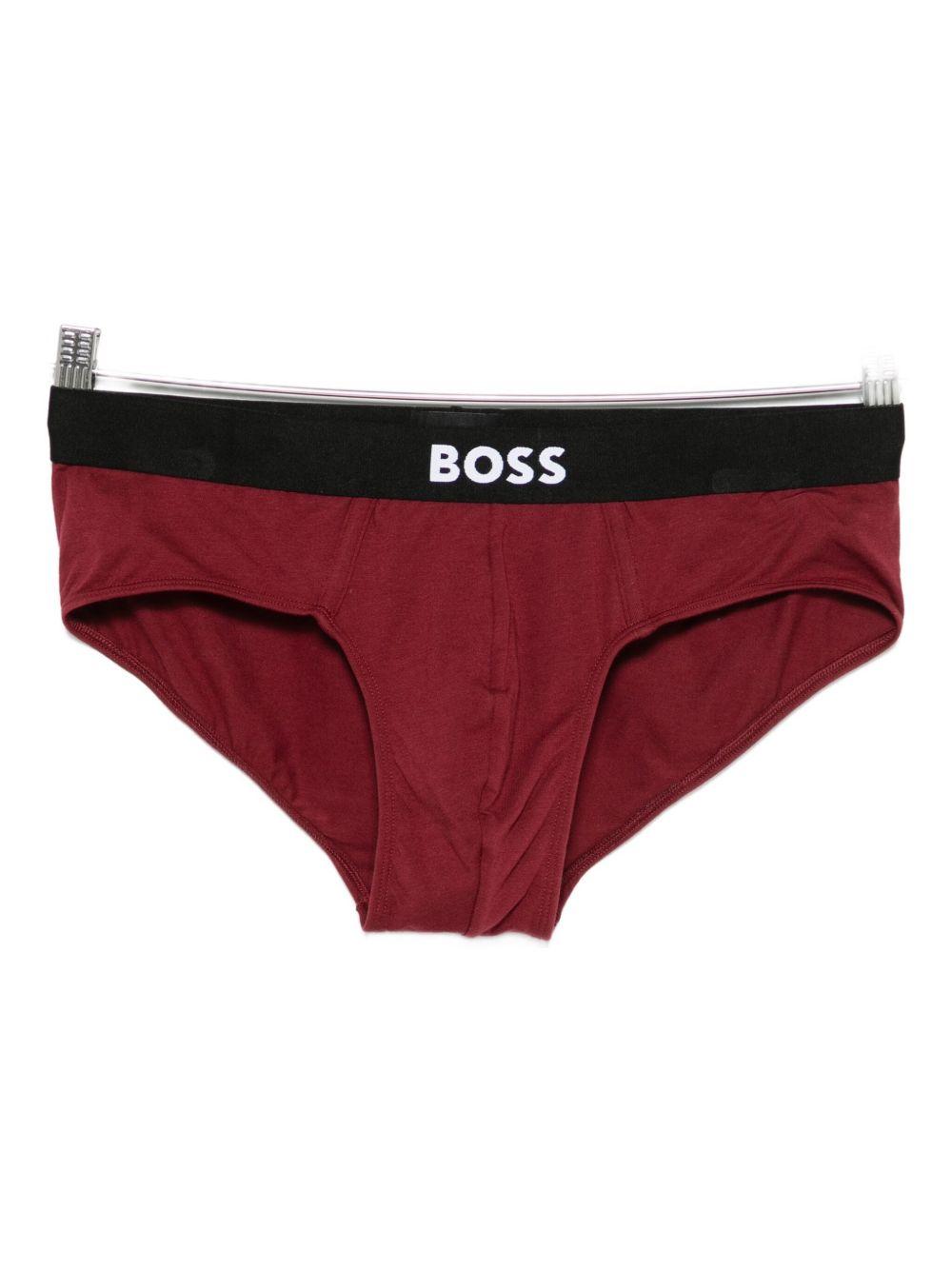 Set di Tre Boxer con Fascia Elastica Logata 50546561 981 BOSS 