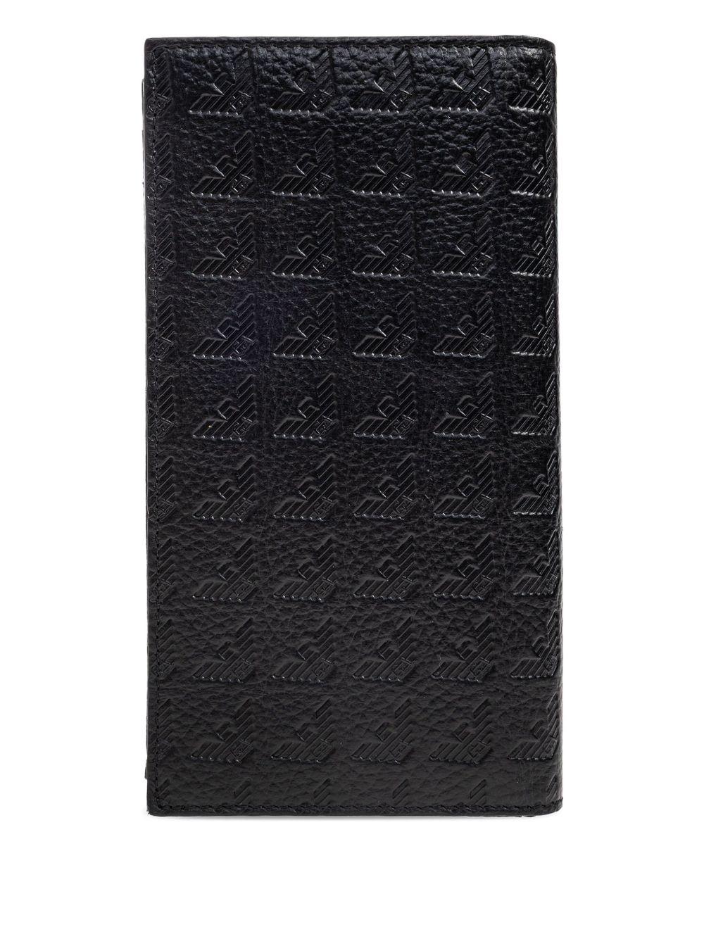 portafoglio in pelle con logo in rilievo EM001742AF14774 UC001 EMPORIO ARMANI 