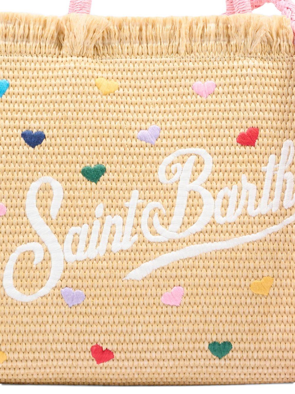 Borsa mare con frange e ricamo logo COL0017 00344L MC2 SAINT BARTH 
