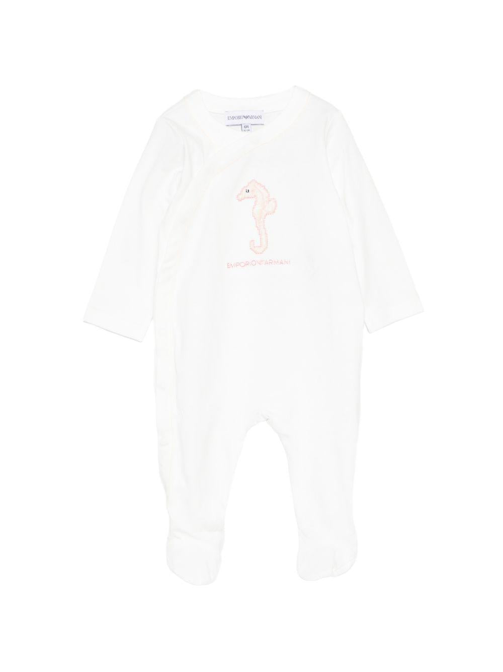 Tutina intera con piedi in cotone EY000177AF22121 M0024 EMPORIO ARMANI KIDS 