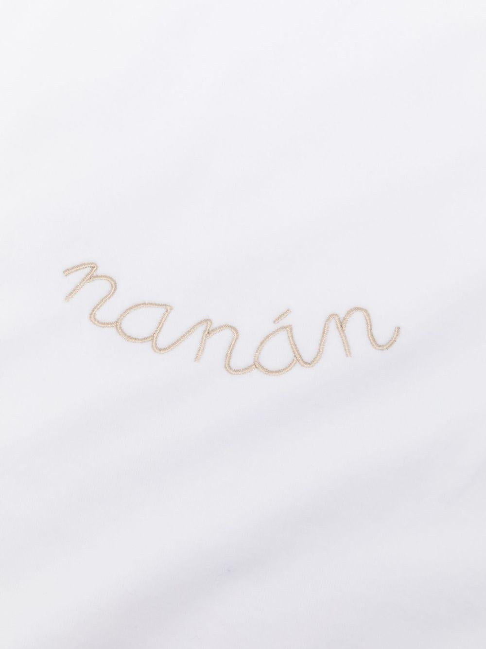 Coperta bianca con ricamo I25026 BIANCO NANAN KIDS 