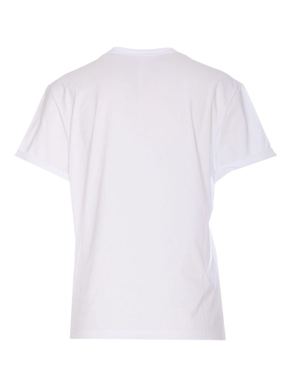 T-shirt con Logo Bianca DS039JF0271DDU6DD 000 DONDUP 