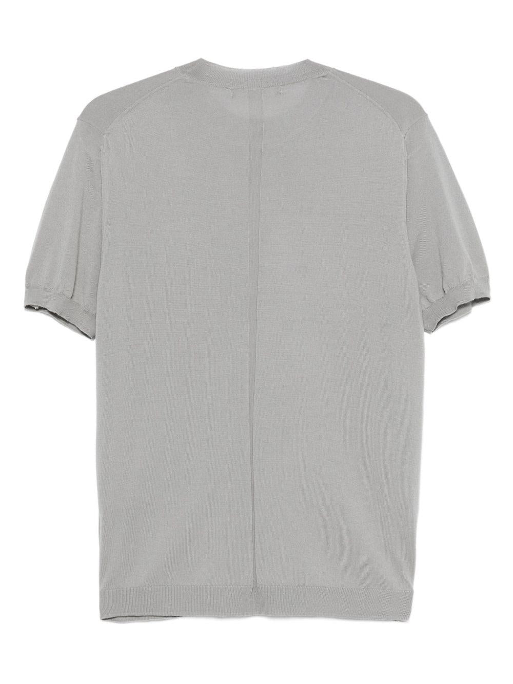 T-shirt Grigia a Maniche Corte L1MFW25266726 N064 LOW BRAND 