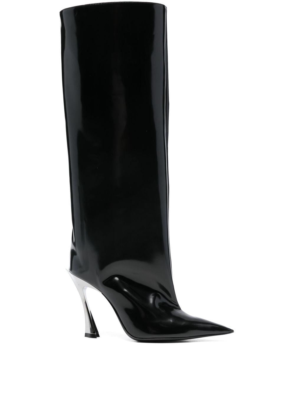 Stivali Neri aAlti Fang MUWFW2425SC053 CL001 MUGLER 
