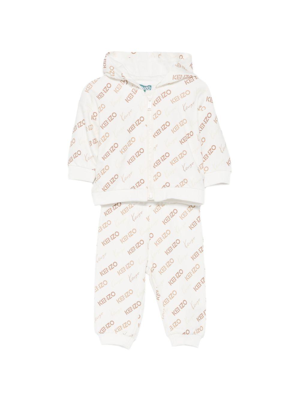Tuta in viscosa con cappuccio K61705 117 KENZO KIDS 