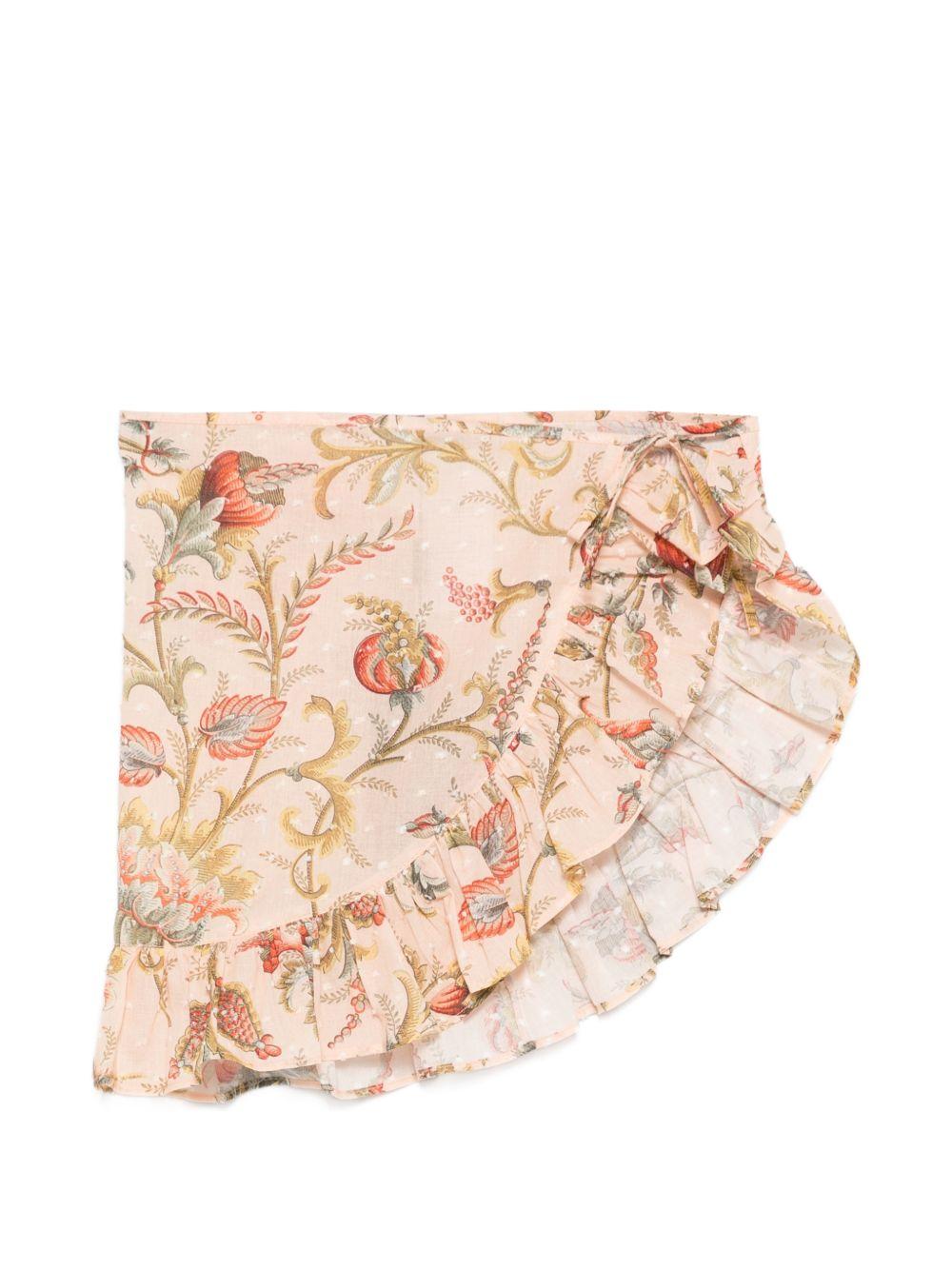 Pareo stampa floreale con volant GYCA09M0082 458MC ETRO KIDS 