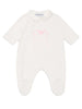 Tutina burro logo loop rosa neonata