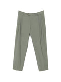 Pantaloni in lana vergine con pieghe frontali