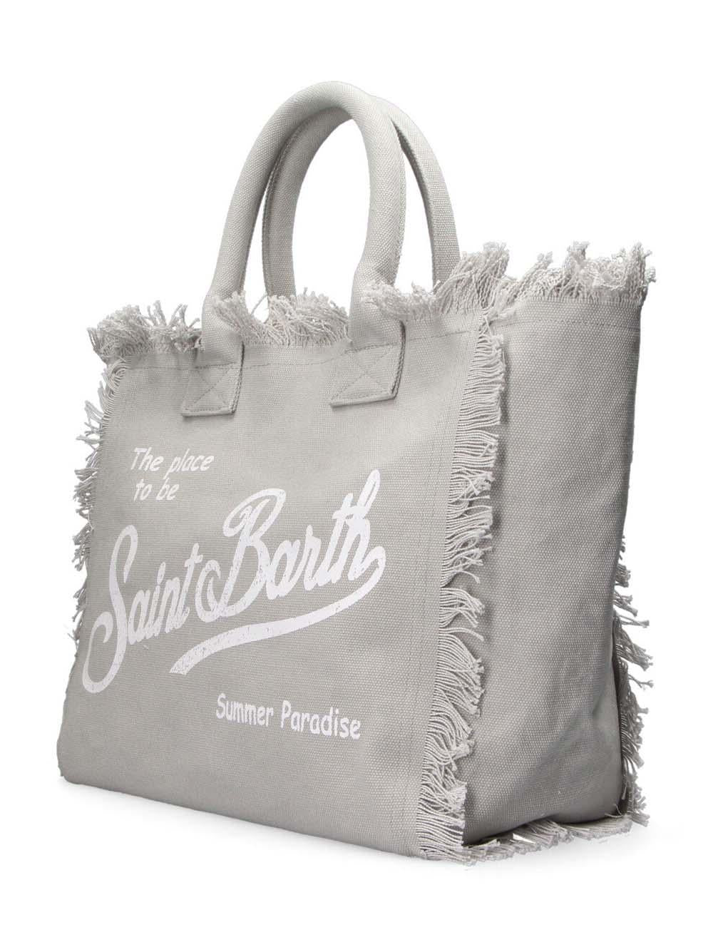 Borsa Vanity in tela grigia VANI001 00210H MC2 SAINT BARTH 
