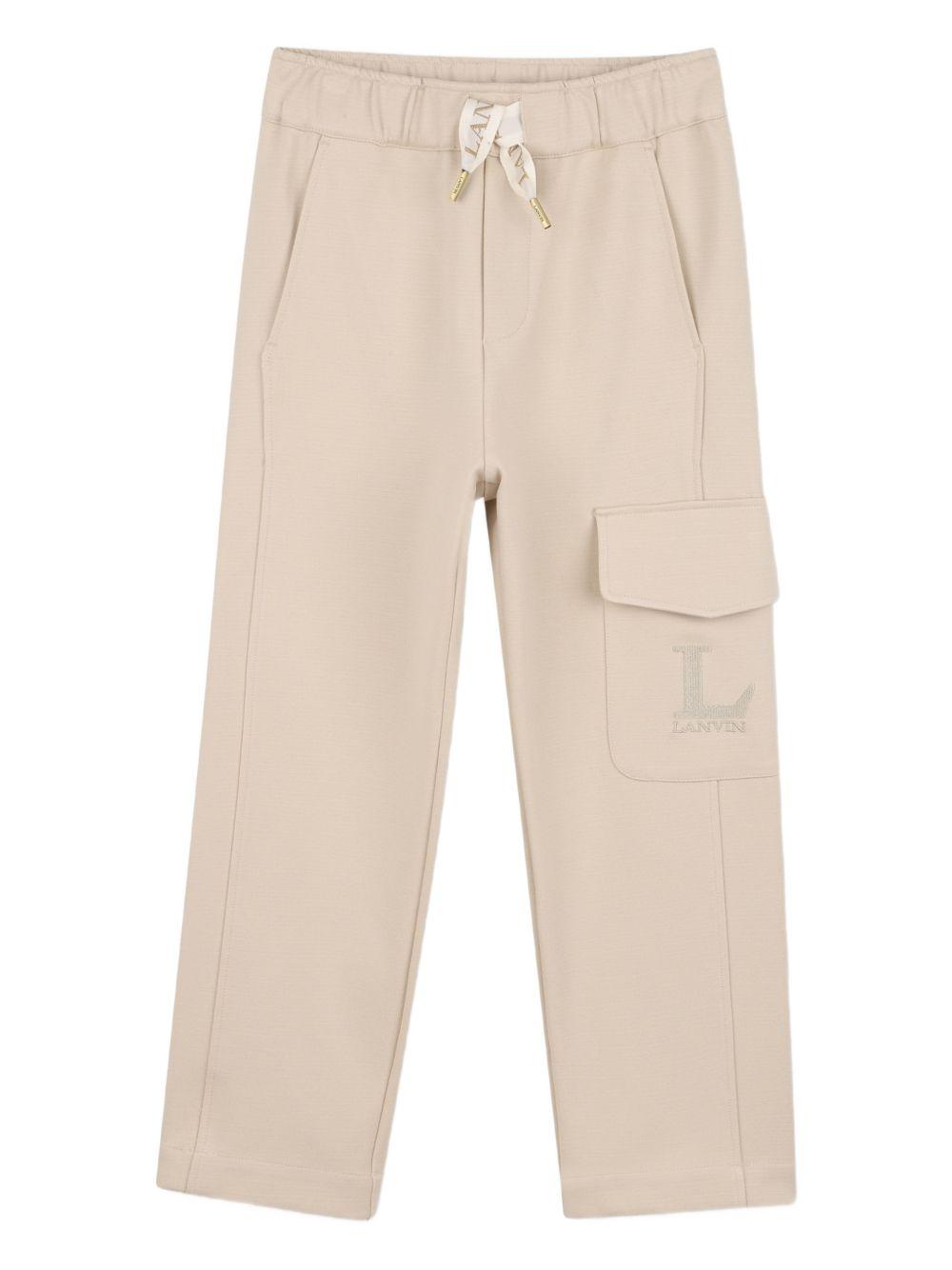 Pantaloni cargo con tasche applicate N30374 180 LANVIN KIDS 