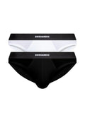 Basic brief set Twin Pack black/white