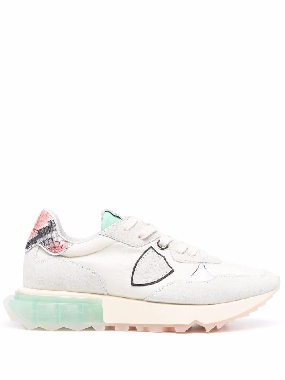 Sneakers La Rue Mondial neon bianche