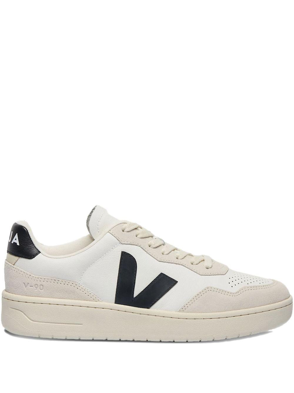 Sneakers con Inserti e Logo VD2021061 BIANCONERO VEJA 