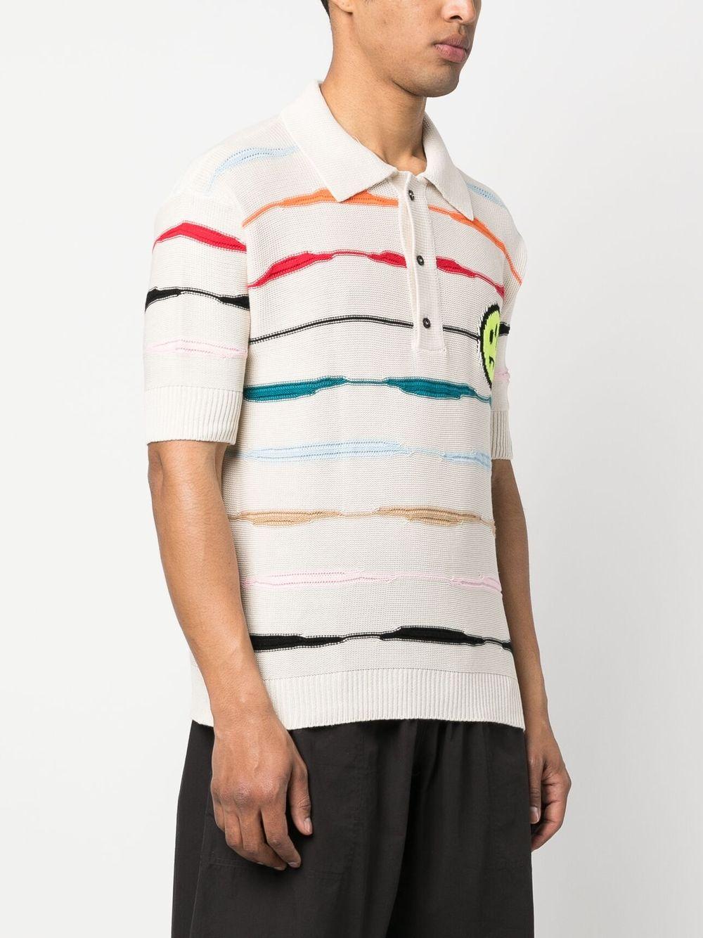 Polo panna righe orizzontali multicolor