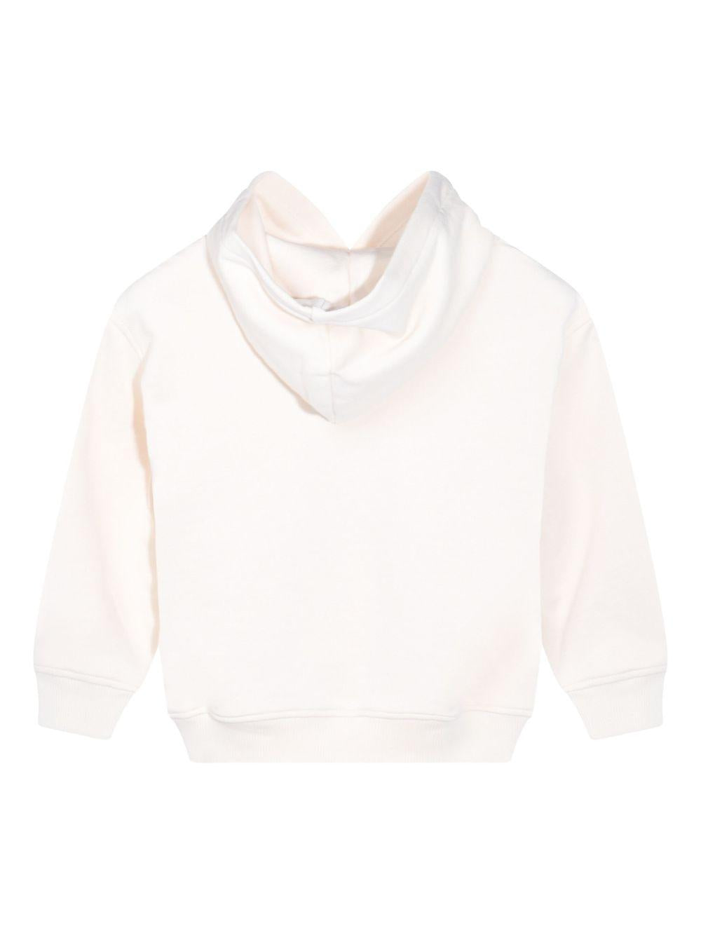 Felpa con Cappuccio con Stampa Orsetto HUF098LCA77 10123 MOSCHINO KIDS 