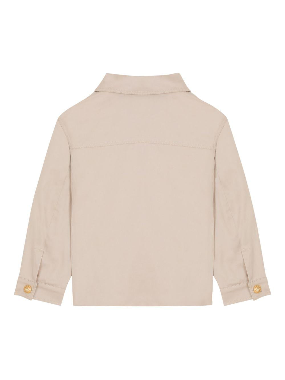 Giacca camicia con quattro tasche BY2P47G0197 107 BALMAIN KIDS 