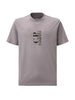 T-shirt lavanda logo lettering