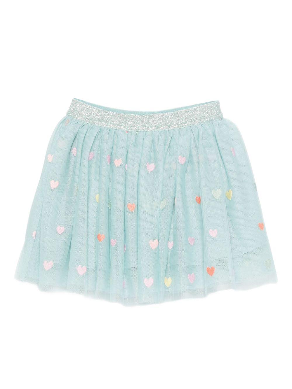 Gonna Tulle Azzurra con Cuori Multicolor TX7A51Z3079 923MC STELLA MCCARTNEY KIDS 