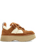 Sneakers Platform in Pelle Scamosciata