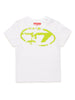 T-shirt bianca Oval-D neonato