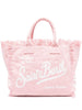 Borsa vanity in tela rosa