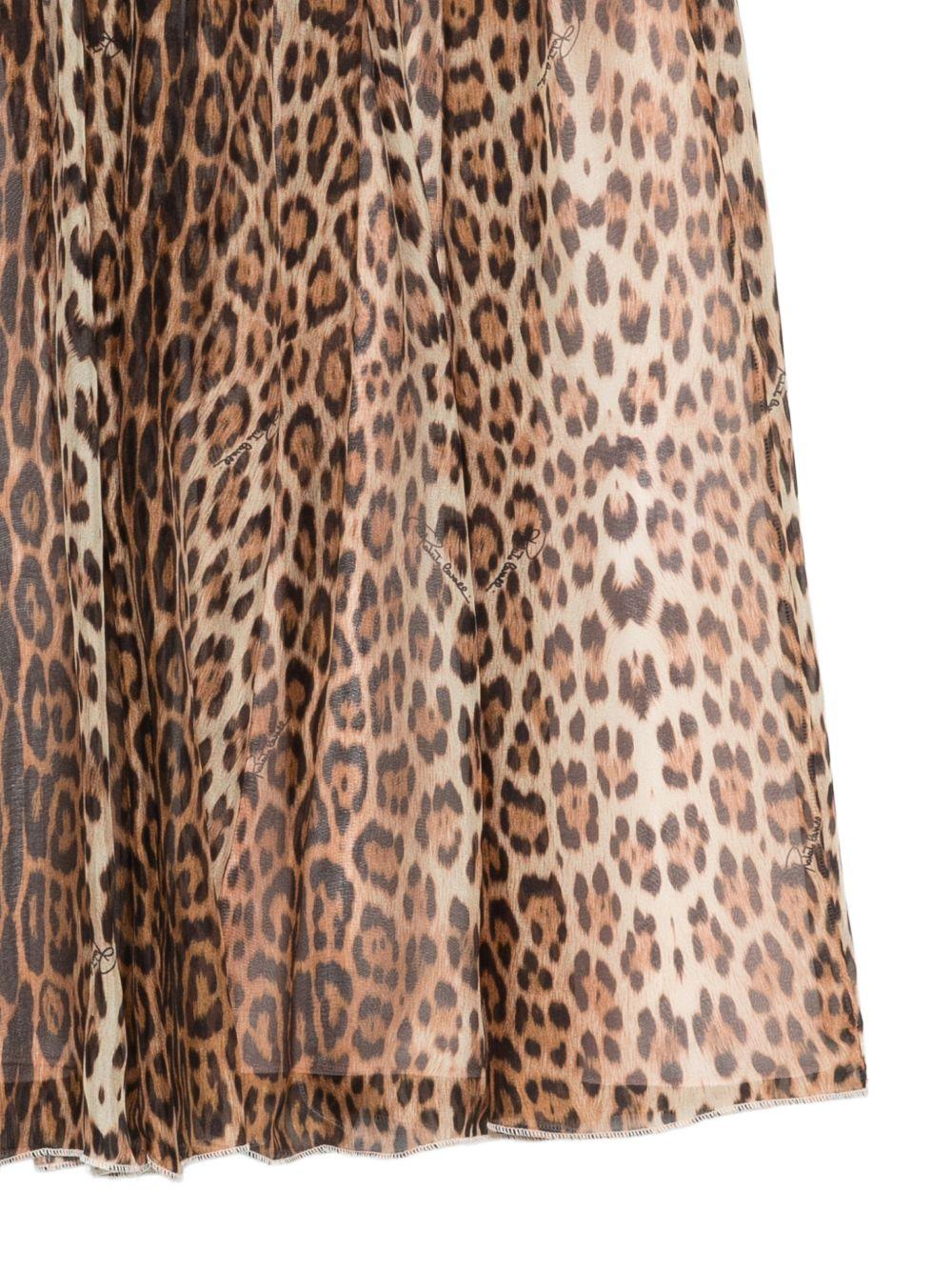 Gonna in tessuto stampa leopardo CGP26006GO MACULA ROBERTO CAVALLI  JUNIOR 