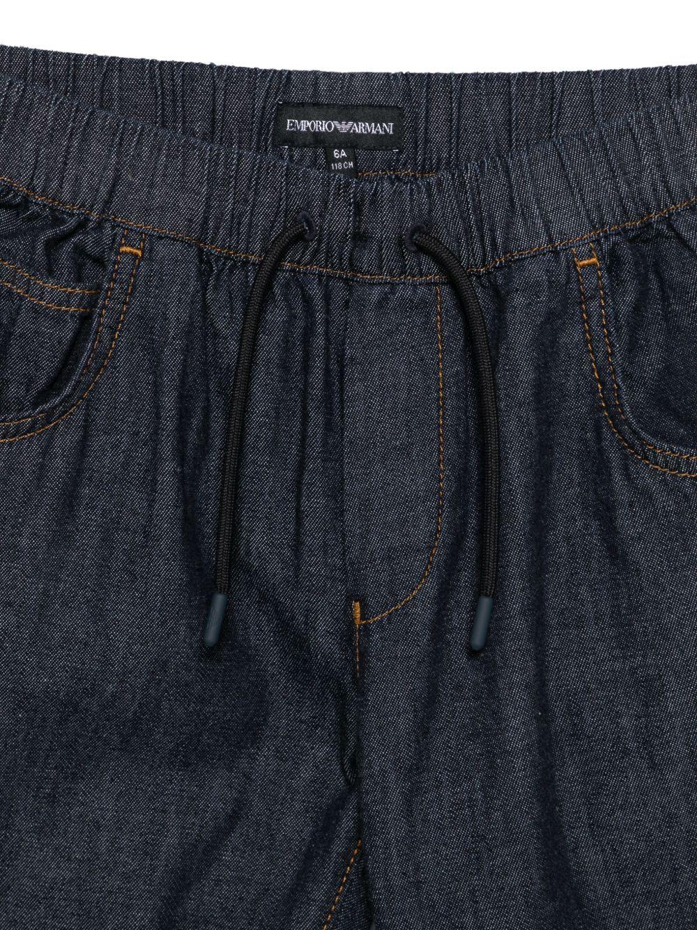 Pantalone effetto denim con coulisse EB000255AF13600 MB010 EMPORIO ARMANI KIDS 
