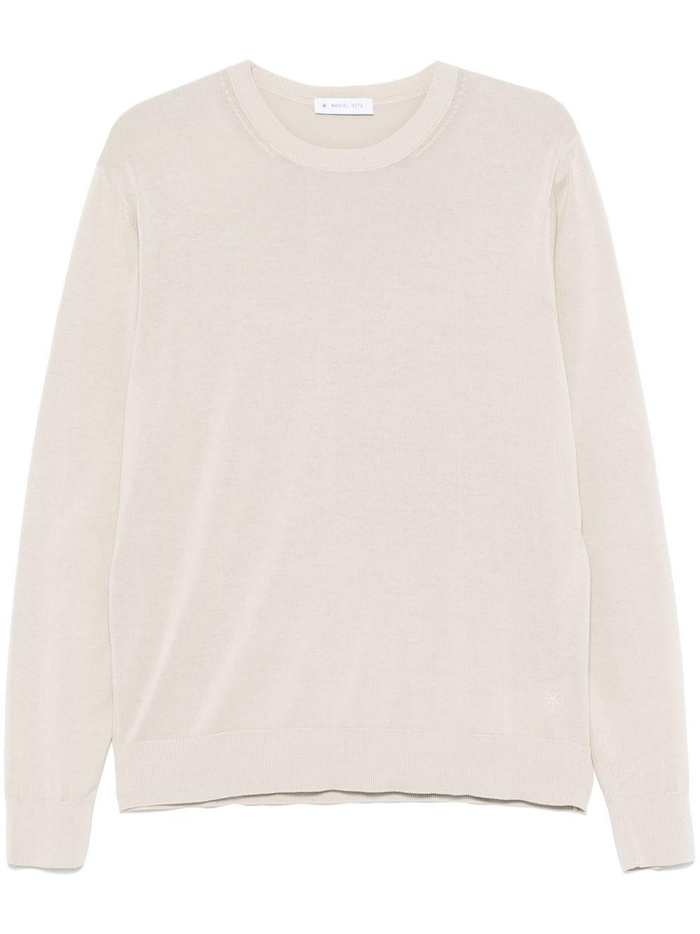 Maglione in filo beige