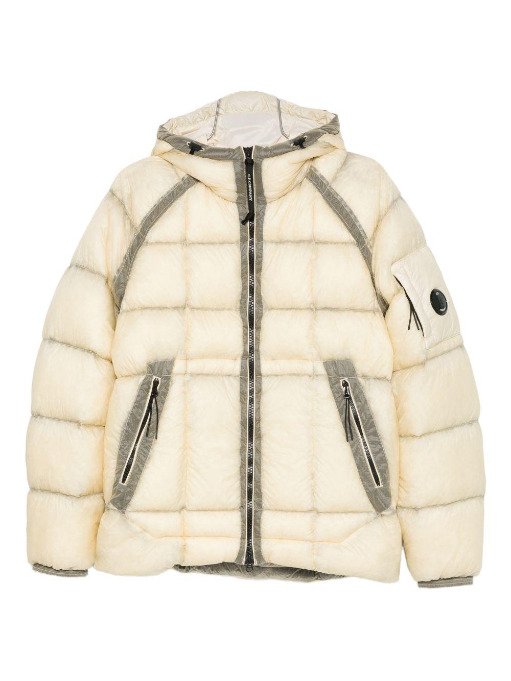 Giacca Beige Trapuntata con Cappuccio e Zip 19CMOW702A110416A 402 CP COMPANY 