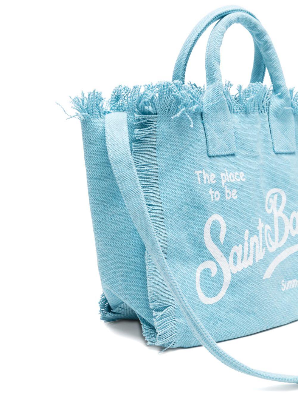 Borsa mare in cotone con frange COL0001# 00165L MC2 SAINT BARTH KIDS 