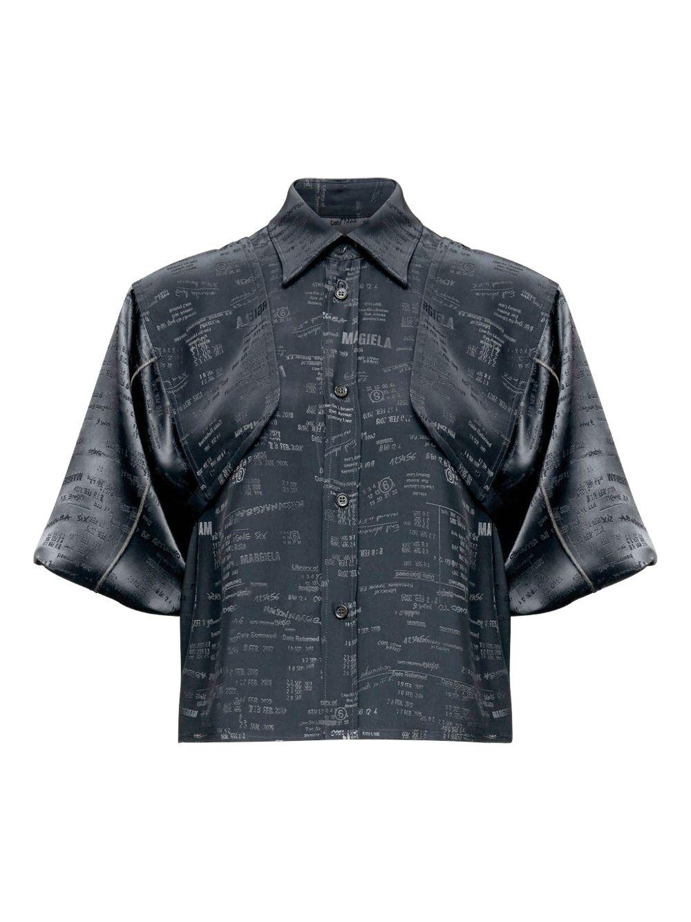 Camicia maniche corte con stampa S52DT0044M35737 002J MM6 MAISON MARGIELA 