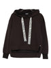 Black hooded sweatshirt