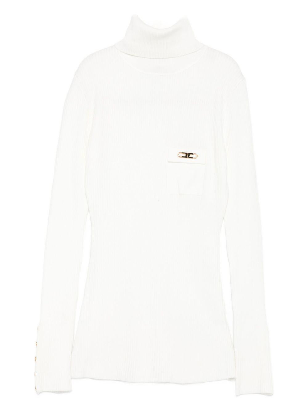 Maglione a Collo Alto con Polsini Abbottonati MK11B56E2 360 ELISABETTA FRANCHI 