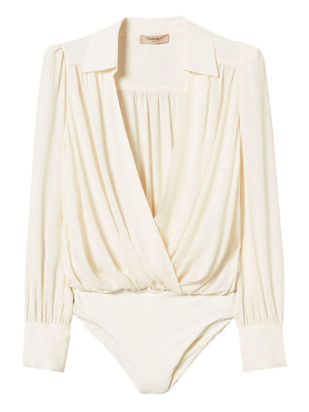 Blusa Donna Bianca a Portafoglio 252TP2293 00381 TWINSET 