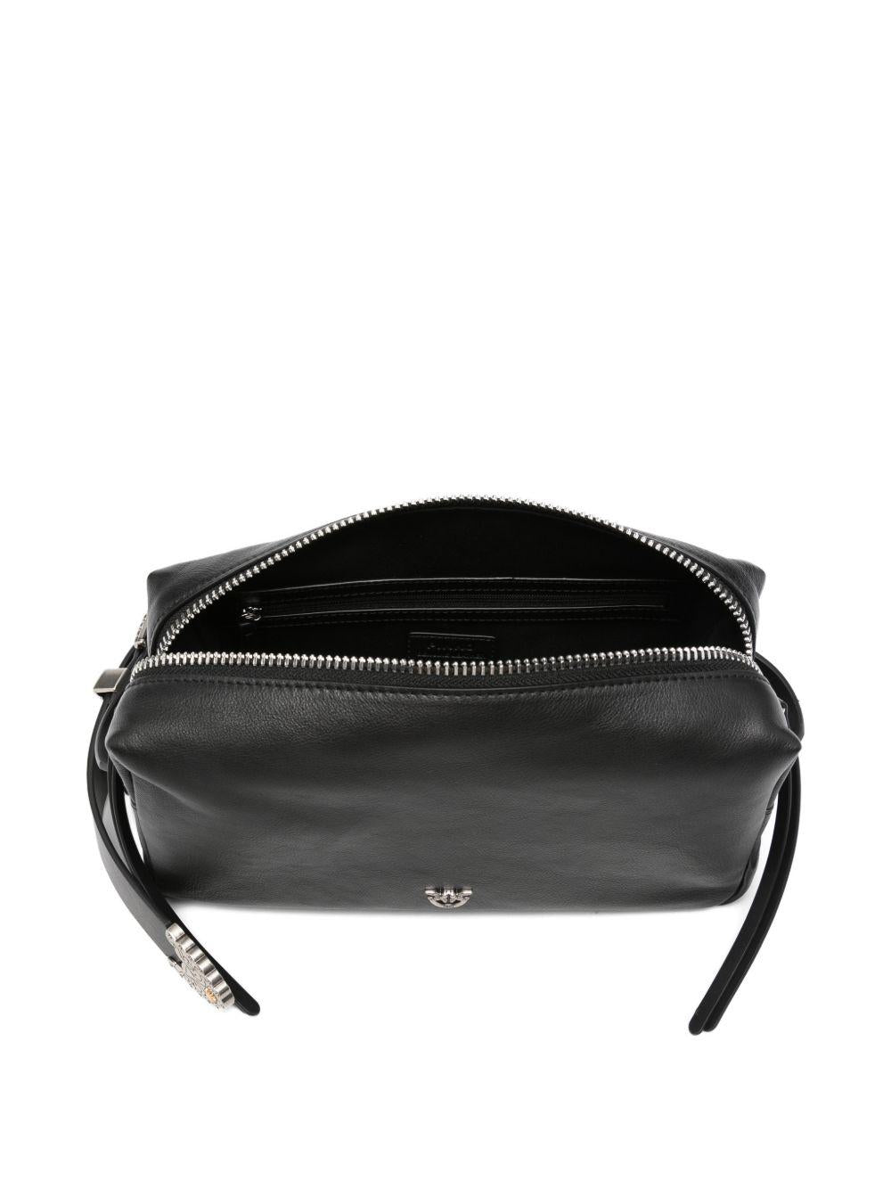 Borsa a spalla in pelle con dettaglio fibbia 106761A2JG Z99O PINKO 