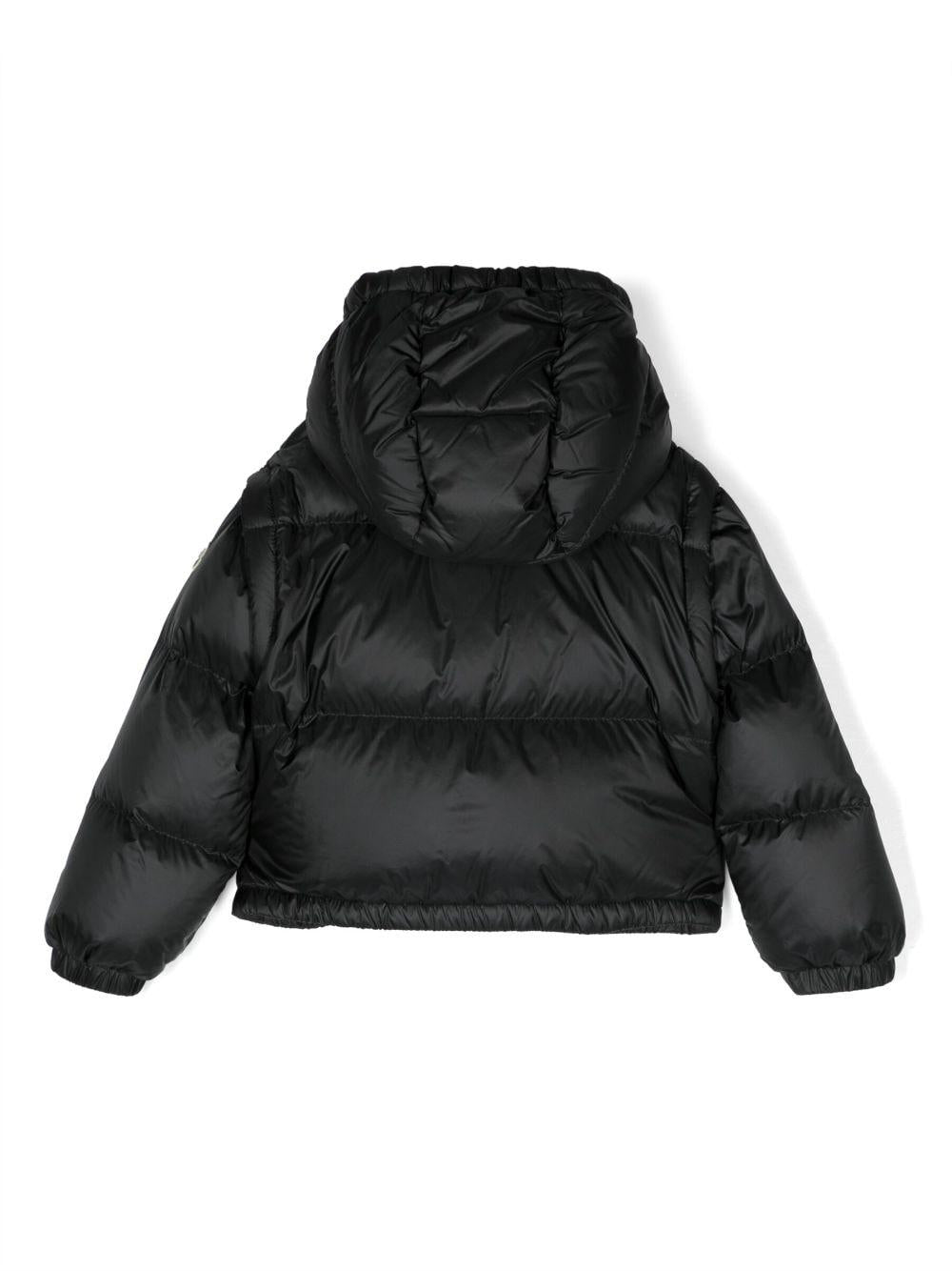 Piumino nero convertibile I29541A00004595FE 999 MONCLER KIDS 