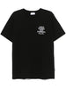 T-shirt nera slogan petto