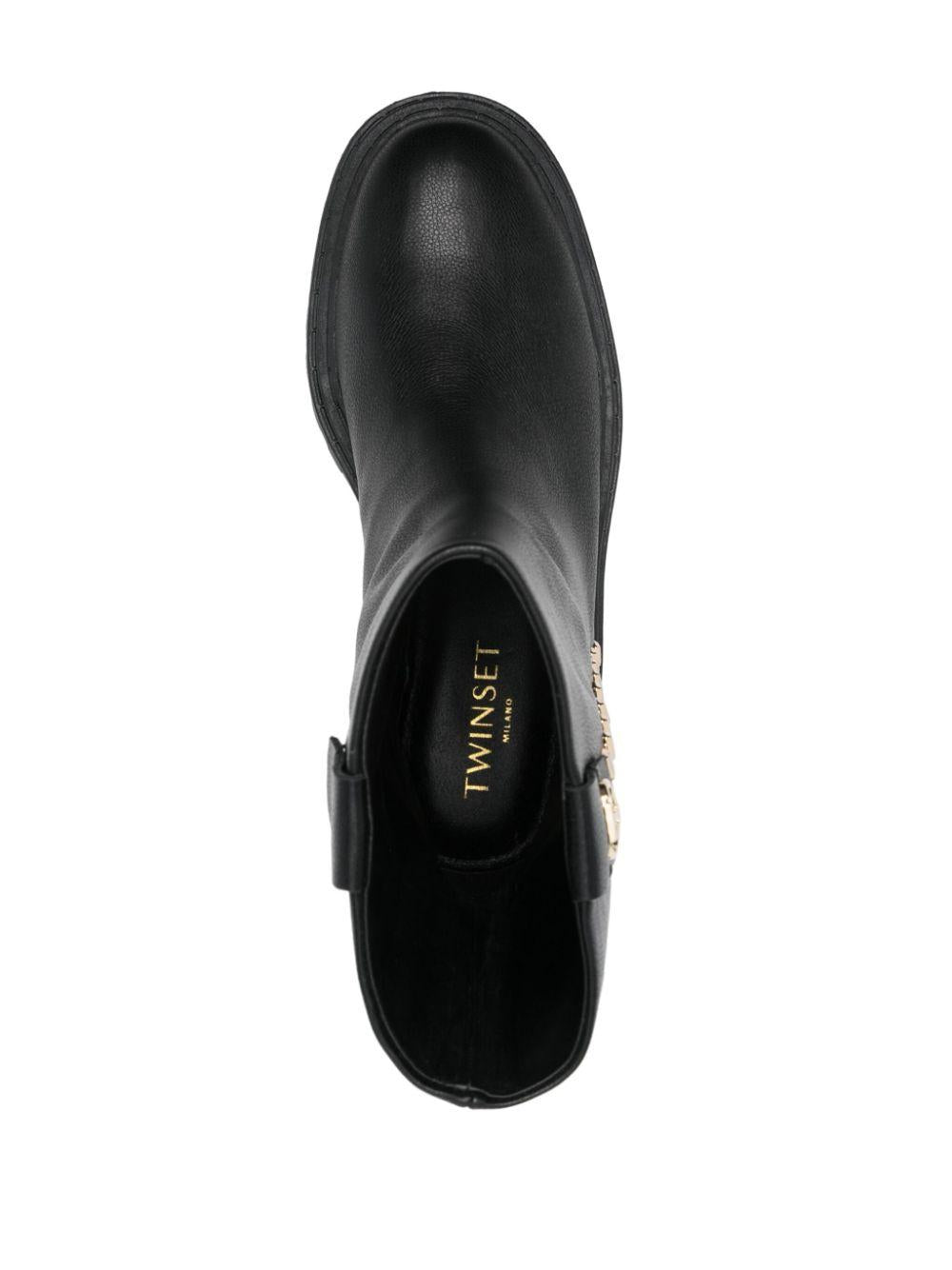 Stivale borchie laterali nero 242TCP074 00006 TWINSET 