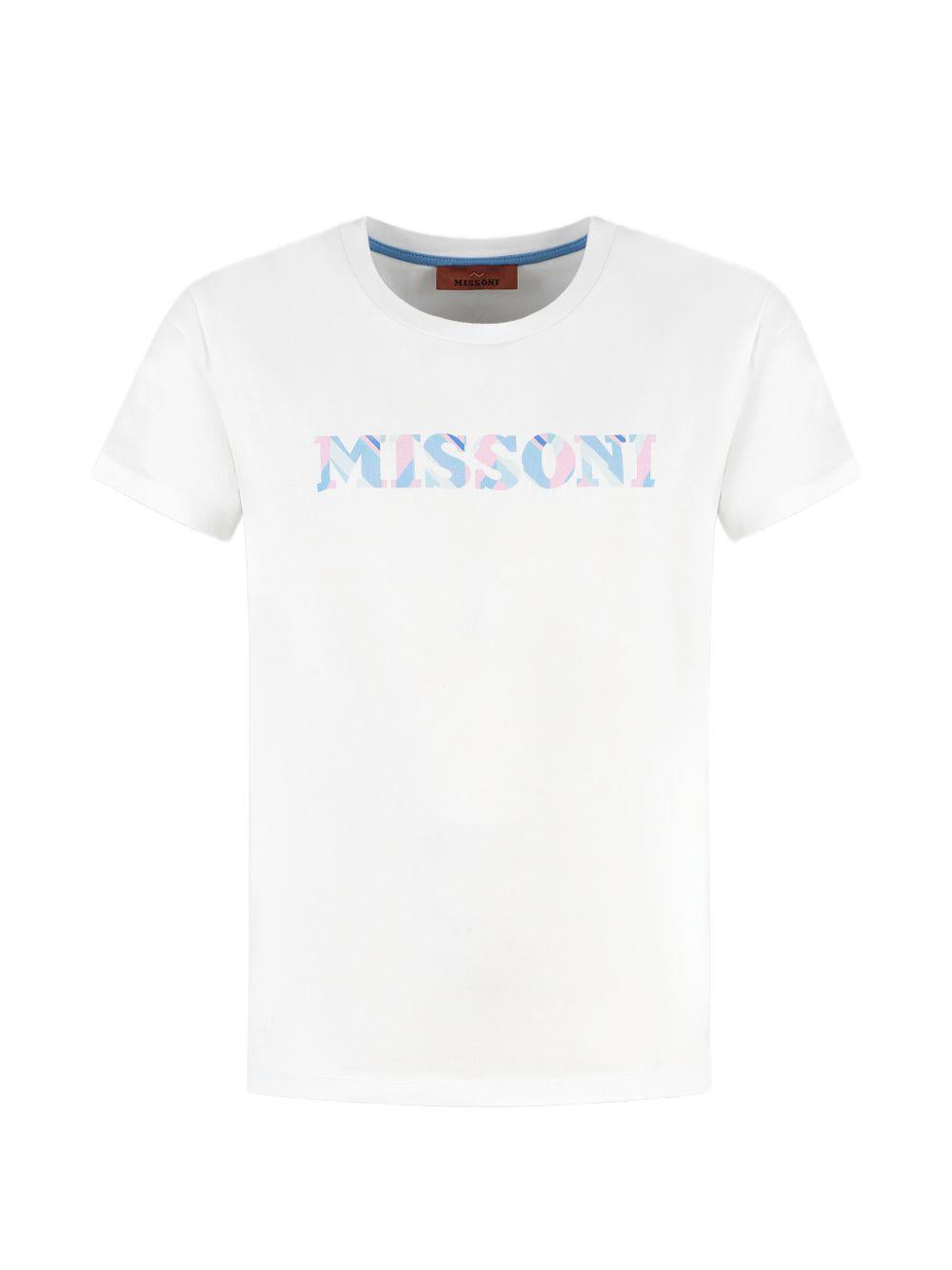 T-shirt girocollo maniche corte MY8A41Z3672 100 MISSONI KIDS 